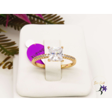  Dóri antiallergén köves eljegyzési gyűrű -18K gyűrű