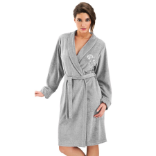 Dorota Hannah női frottír fürdőköpeny, szürke XL női köntös