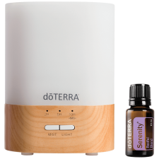 doTERRA Lumo illóolaj diffúzor Serenity illóolajjal illóolaj párologtató