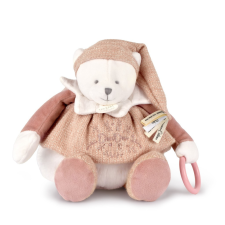 Doudou Darčeková sada Plyšový ľadový medvedík s krúžkom 30 cm ružový plüssfigura