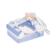  Doudou Darčeková sada - plyšový medvedík muchláčik s čiapočkou - poškodený obal készségfejlesztő