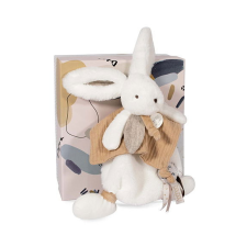 Doudou et Compagnie Paris Doudou Ajándék készlet - Plüss nyuszi szundikendővel 25 cm bézs készségfejlesztő