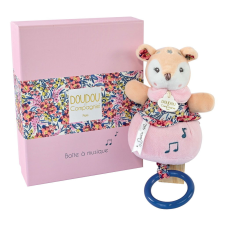 Doudou et Compagnie Paris Doudou Ajándék készlet - Plüss őzike zenélő 20 cm készségfejlesztő