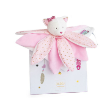 Doudou et Compagnie Paris Doudou Ajándék készlet - plüss rózsaszín macska 26 cm készségfejlesztő