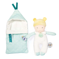 Doudou jolijou baba pólyban takaróban 20 cm türkiz baba