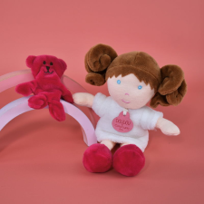 Doudou Jolijou Paris Doudou Jolijou játék baba Miss Blanche 21 cm baba