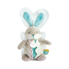 Doudou nyuszi csörgővel és cumitartóval csörgő