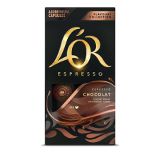 Douwe Egberts L&amp;#039;OR csokoládé Nespresso kompatibilis 10db kávékapszula kávé