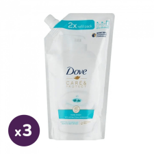 DOVE Care&Protect folyékon szappan utántöltő 3x500 ml tisztító- és takarítószer, higiénia