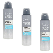 DOVE Dove Férfi Dezodor Clean Comfort 3x150ml dezodor