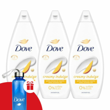 DOVE Krémtusfürdő Creamy Indulge 3x450ml + Ajándék Dove Kulacs kozmetikai ajándékcsomag