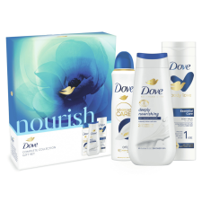 DOVE Nourish tusfürdő, dezodor és testápoló ajándékcsomag kozmetikai ajándékcsomag