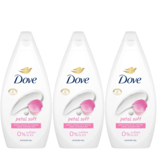 DOVE Petal Soft Krémtusfürdő 3x450ml tusfürdők