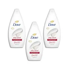 DOVE Silky Velvet krémtusfürdő (3x720 ml) + AJÁNDÉK neszesszer táska kozmetikai ajándékcsomag
