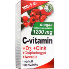 DR CHEN C-VITAMIN 1200MG+D3+ZN+CSIPKEBOGYÓ+ACEROLA 105X vitamin és táplálékkiegészítő