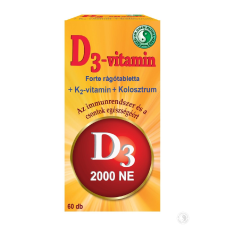 Dr. Chen D3-vitamin Forte rágótabletta, 60 db vitamin és táplálékkiegészítő