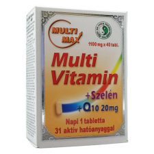 Dr. Chen Multi-Max multivitamin tabletta Q10-zel 40db vitamin és táplálékkiegészítő