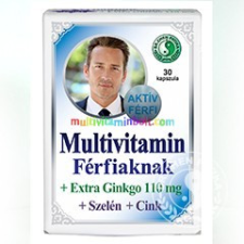 Dr. Chen Multivitamin Férfiaknak 30 db kapszula, Ginkgo, Cink, Szelén - Dr. Chen vitamin és táplálékkiegészítő