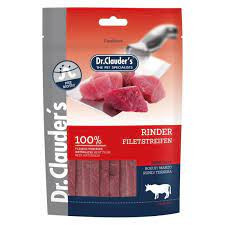 Dr.Clauder's Marhahús Filé csíkok 80g jutalomfalat kutyáknak