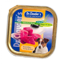 Dr.Clauder's Dr. Clauders Selected Meat Turkey &amp; Rice (pulyka-rizs) 100 g kutyaeledel