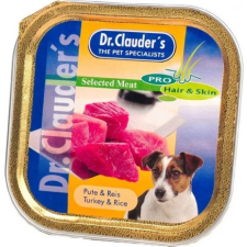 Dr.Clauders Dog Selected Meat Pulykás és rizses alutálka 100 g kutyaeledel