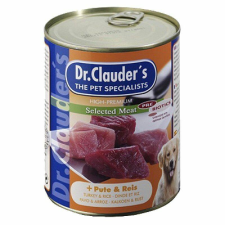 Dr.Clauders Dog Selected Meat Pulykás és rizses konzerv 800g kutyaeledel