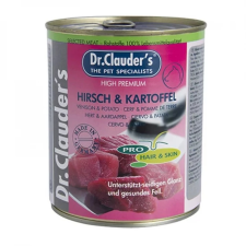 Dr.Clauders Dog Selected Meat Szarvasos és burgonyás konzerv 800g kutyaeledel