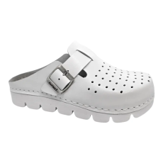 DR.FEET 1100 -as női Dr Feet bőr papucs - feher