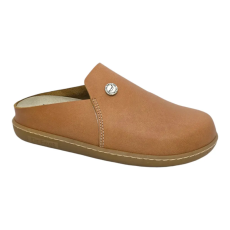 DR.FEET 19000 -es női Dr Feet bőr papucs - barna - kivehető talpbetet