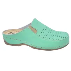 DR.FEET 2106 -os női Dr Feet bőr papucs - zold