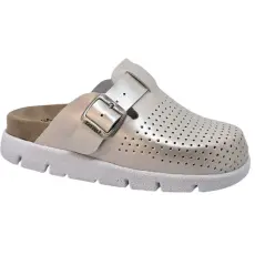 DR.FEET 22100 -as női Dr Feet bőr papucs - pezsgő