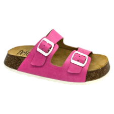 DR.FEET 23003 -as női Dr Feet bőr papucs - ciklamen női papucs
