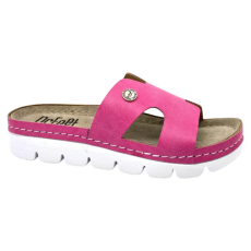 DR.FEET 9000 -es női Dr Feet bőr papucs - rozsaszin
