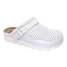 DR.FEET 9014 -es női Dr Feet bőr papucs - feher