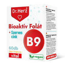  Dr.herz bioaktív folát+szerves cink kapszula 60 db vitamin és táplálékkiegészítő