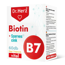 DR Herz Biotin + Szerves Cink kapszula 60 db vitamin és táplálékkiegészítő