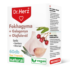 Dr Herz DR Herz Fokhagyma + Galagonya + Olajfalevél 60 db kapszula vitamin és táplálékkiegészítő
