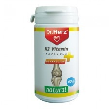 Dr. Herz Dr.Herz K2 + D3 + Kalcium kapszula 60 db vitamin és táplálékkiegészítő