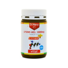 Dr. Herz Dr. Herz Lysine 1000 mg-HCL+C-vitamin tabletta 120 db vitamin és táplálékkiegészítő
