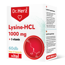 Dr Herz Dr.herz lysine-hcl+c-vitamin kapszula 60 db vitamin és táplálékkiegészítő
