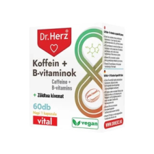 Dr. Herz Koffein + B-vitaminok 60 db kapszula vitamin és táplálékkiegészítő