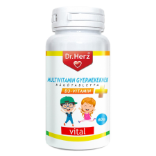 Dr. Herz Multivitamin Gyerekeknek+D3 rágótabletta 60db vitamin és táplálékkiegészítő