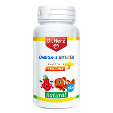  Dr. Herz Omega-3 Gyerek lágyzselatin kapszula 60 db vitamin és táplálékkiegészítő
