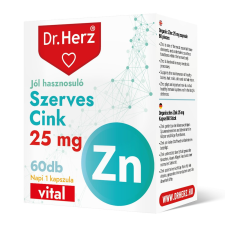  DR Herz Szerves Cink 25 mg kapszula 60 db vitamin és táplálékkiegészítő