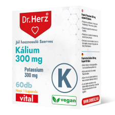  DR Herz Szerves Kálium 300 mg 60 db kapszula doboz vitamin és táplálékkiegészítő