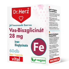 Dr.herz vas-biszglicinát 28mg kapszula 60 db vitamin és táplálékkiegészítő