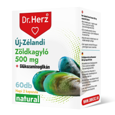  Dr. Herz Zöldkagyló kivonat 500 mg 60 db kapszula doboz vitamin és táplálékkiegészítő