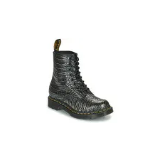 Dr. Martens Csizmák 1460 Gunmetal Wild Croc Emboss Fekete 37 női csizma, bakancs