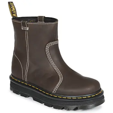 Dr. Martens Csizmák ZebZag Rigger Rigger Boot Dark Brown Wyoming Barna 37 női csizma, bakancs