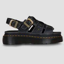 Dr. Martens Éktalpú szandálok Wrenlie Sandal Black Grizzly Fekete 40 női szandál